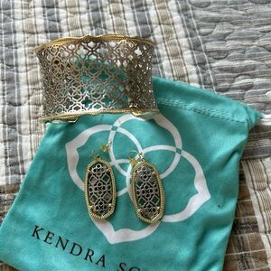 Kendra Scott Gold and Silver Filigree Bracelet